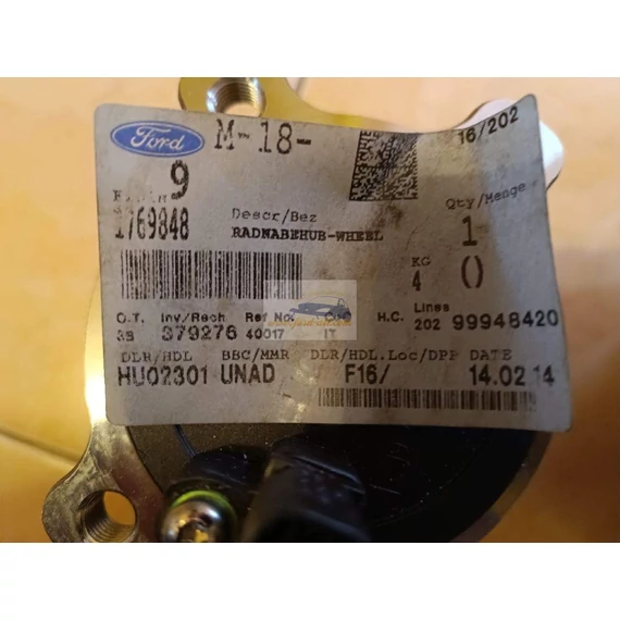 FORD MONDEO IV Hátsó Kerékagy (Pozíciófüggetlen)